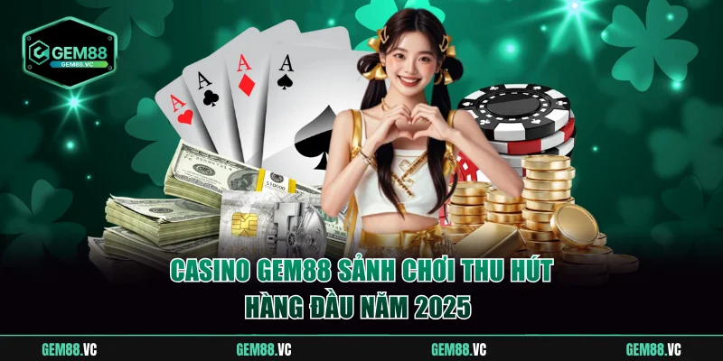 Casino GEM88 sảnh chơi thu hút hàng đầu năm 2025 