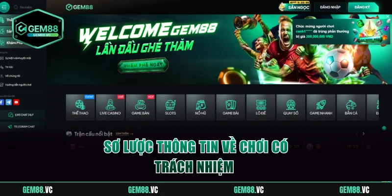 Giới thiệu sơ lược về chơi có trách nhiệm GEM88 